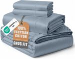 Queen White Sateen Egyptian Cotton Sheet Set
