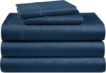 Queen White Sateen Egyptian Cotton Sheet Set