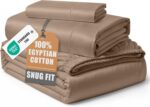 Queen White Sateen Egyptian Cotton Sheet Set