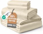 Queen White Sateen Egyptian Cotton Sheet Set