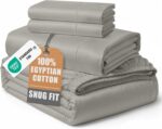 Queen White Sateen Egyptian Cotton Sheet Set