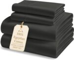 Queen White Sateen Egyptian Cotton Sheet Set