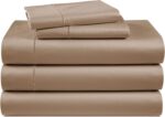 Queen White Sateen Egyptian Cotton Sheet Set