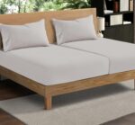 Linen Blend Light Grey Flat Sheet