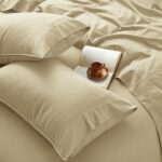 Linen Blend Light Grey Flat Sheet