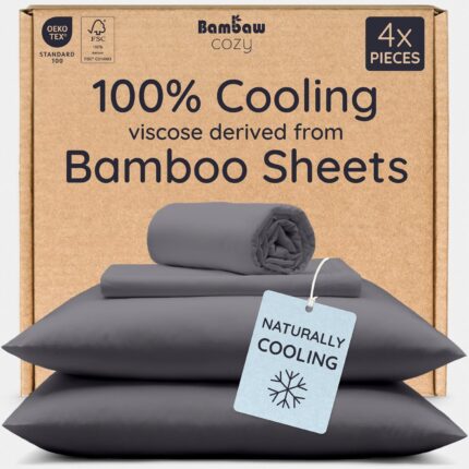 Grey Bamboo Viscose Sheets