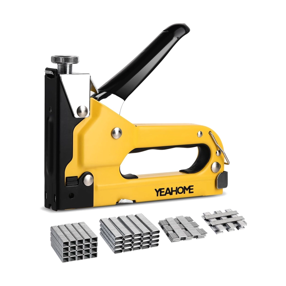 Yellow 4-in-1 Heavy Duty Staple Gun Kit