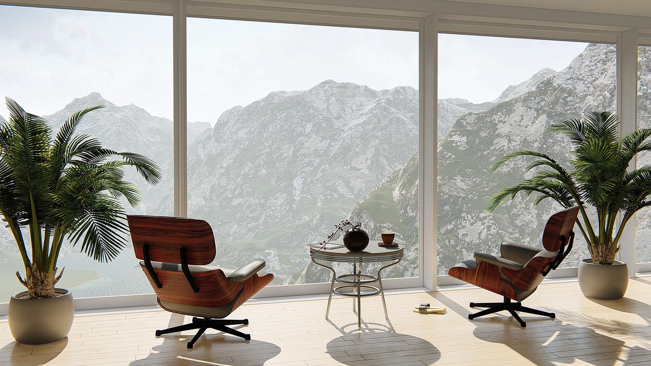 Bright clean living space