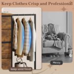 Industrial Style Dresser with Clothes Rack - Hình 8