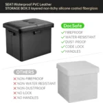 Fireproof Waterproof Storage Ottoman - Hình 8