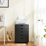 Black Mobile Storage Cabinet - Hình 2