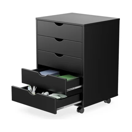 Black Mobile Storage Cabinet