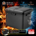 Fireproof Waterproof Storage Ottoman - Hình 5