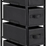 Beige 3-Drawer Fabric Storage Cart - Hình 10