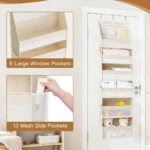 Beige Over-the-Door Organizer - Hình 5