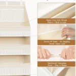 Beige Over-the-Door Organizer - Hình 4