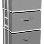 Beige 3-Drawer Fabric Storage Cart - Hình 9