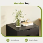 Black Mobile Storage Cabinet - Hình 6