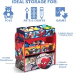 Spider-Man Kids' Multi-Bin Toy Organizer - Hình 4