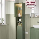 VASAGLE Slim Green Bathroom Cabinet - Hình 3