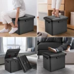 Fireproof Waterproof Storage Ottoman - Hình 4