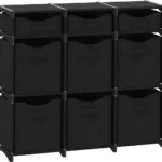 Gray 9-Cube Fabric Storage Organizer - Hình 10