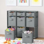 Gray 9-Cube Fabric Storage Organizer - Hình 2