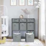 Gray 9-Cube Fabric Storage Organizer - Hình 6
