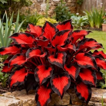 Cosmic Crimson Caladium Bulbs
