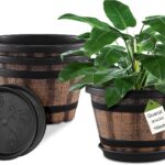 Whiskey Barrel Planters