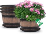 Whiskey Barrel Planters