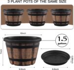 Whiskey Barrel Planters