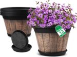 Whiskey Barrel Planters