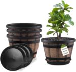 Whiskey Barrel Planters