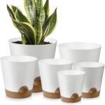 Black Self-Watering Planters