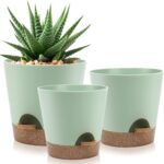 Black Self-Watering Planters