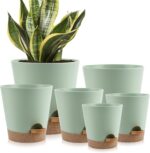 Black Self-Watering Planters