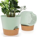 Black Self-Watering Planters