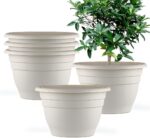 Durable Grey Plastic Planters