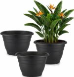 Durable Grey Plastic Planters