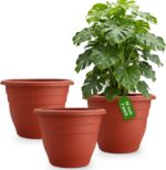 Durable Grey Plastic Planters
