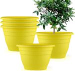 Durable Grey Plastic Planters
