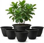 Durable Grey Plastic Planters