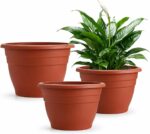 Durable Grey Plastic Planters