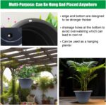 Durable Grey Plastic Planters