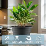Durable Grey Plastic Planters