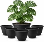 Durable Grey Plastic Planters