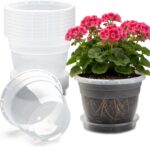 Durable Grey Plastic Planters