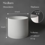 Minimalist Matte White Planter