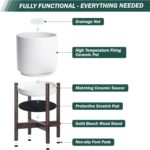 Modern White Ceramic Planter